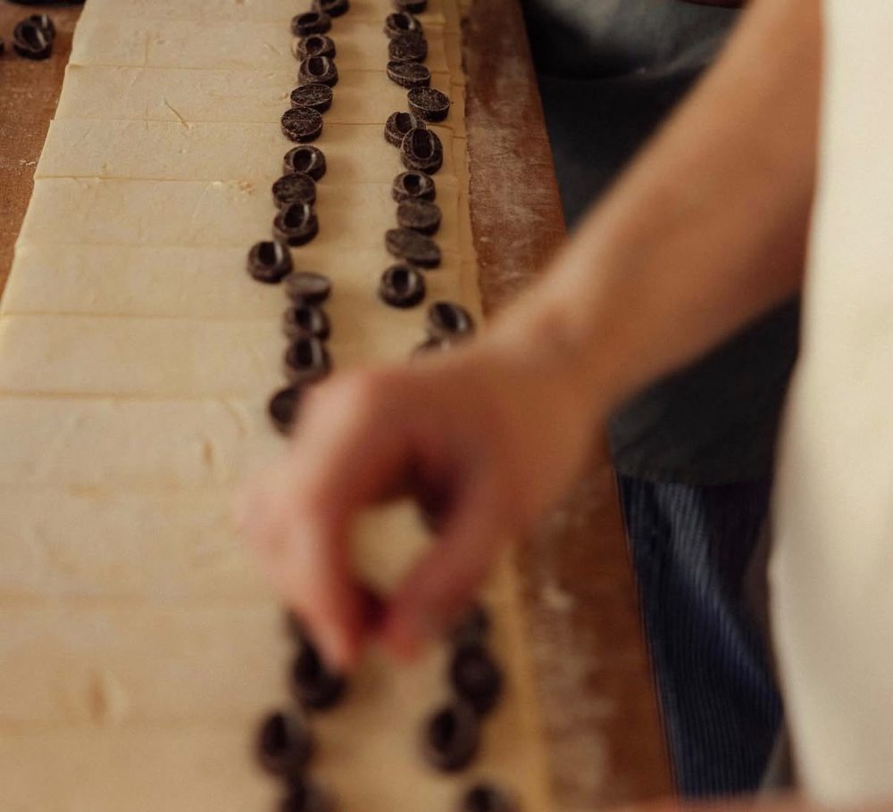 Amandel chocolade croissant